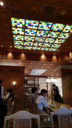 水信フルーツパーラーの天井 水信フルーツパーラーの天井
