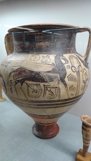 キプロス考古学博物館の馬の壺絵