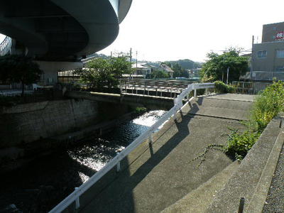 帷子川の宮崎跨線橋