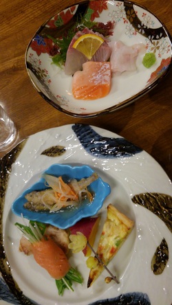 宮本の湯・2泊目の夕食の前菜by二へドン