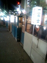 新田間川沿いの屋台