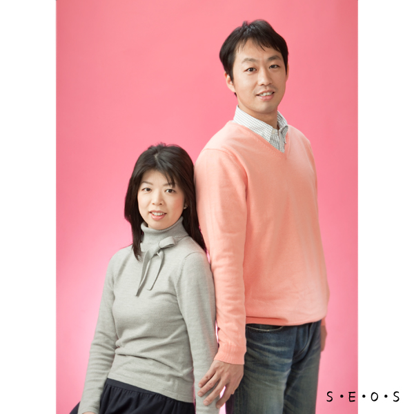 家族写真　夫婦で記念撮影